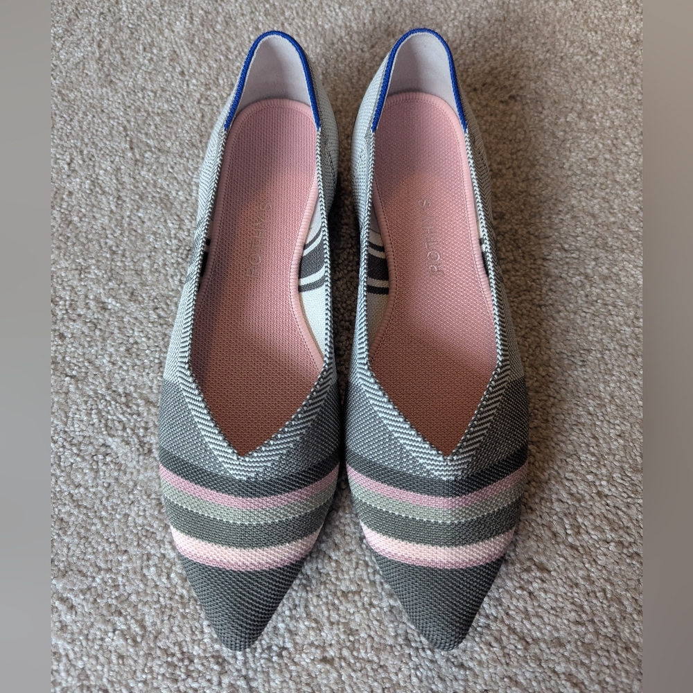 Rothy's Striped Points sz 11.5